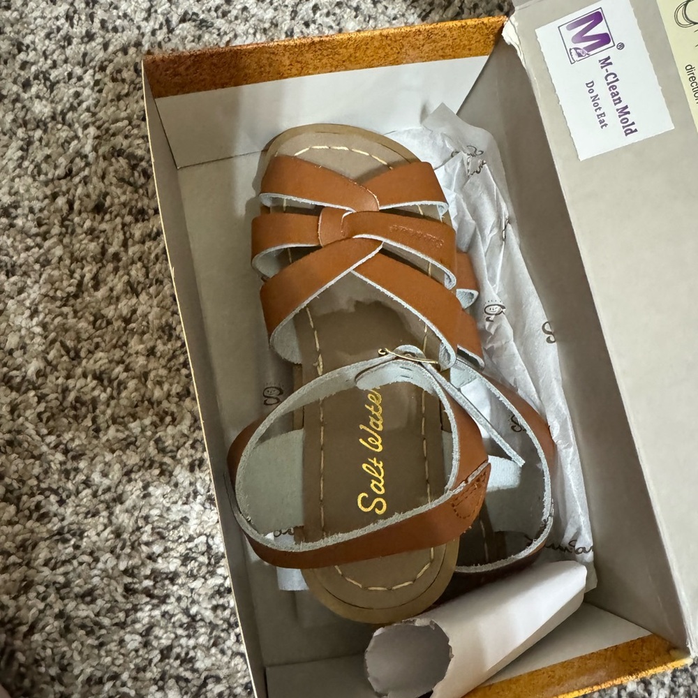 Kids Brown Salt Water Sandals